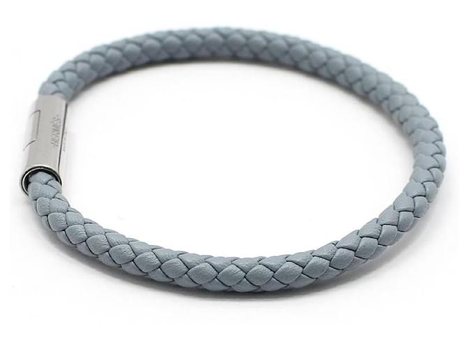 Hermès Bracciale in pelle Blue Lang Goliath - vista 3