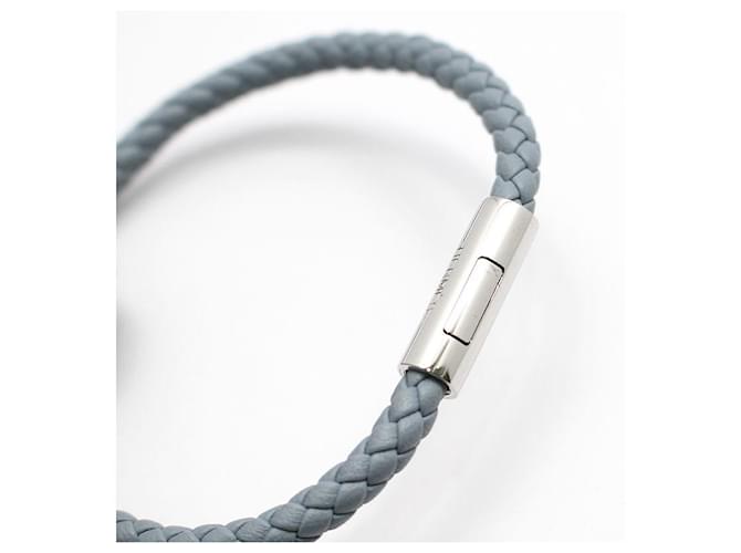 Hermès Bracciale in pelle Blue Lang Goliath - vista 7