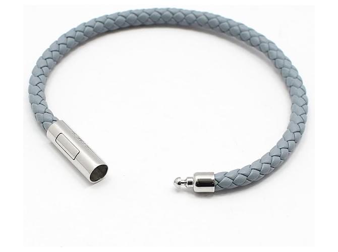 Hermès Bracciale in pelle Blue Lang Goliath - vista 8