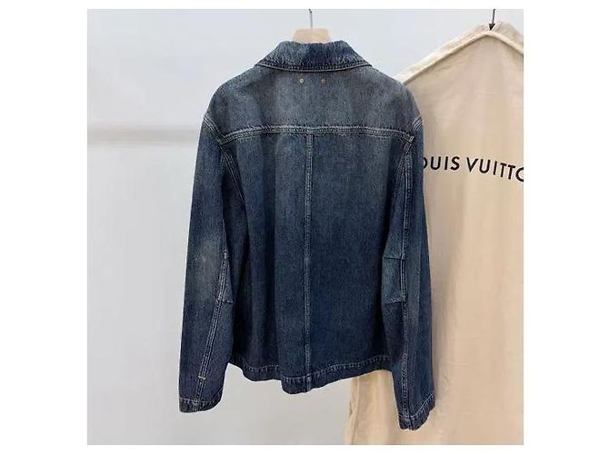 Louis Vuitton Monogramm Carpenter Denim-Jacke Blau - Ansicht 4