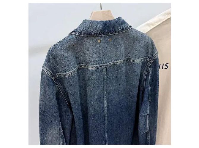 Louis Vuitton Monogramm Carpenter Denim-Jacke Blau - Ansicht 5
