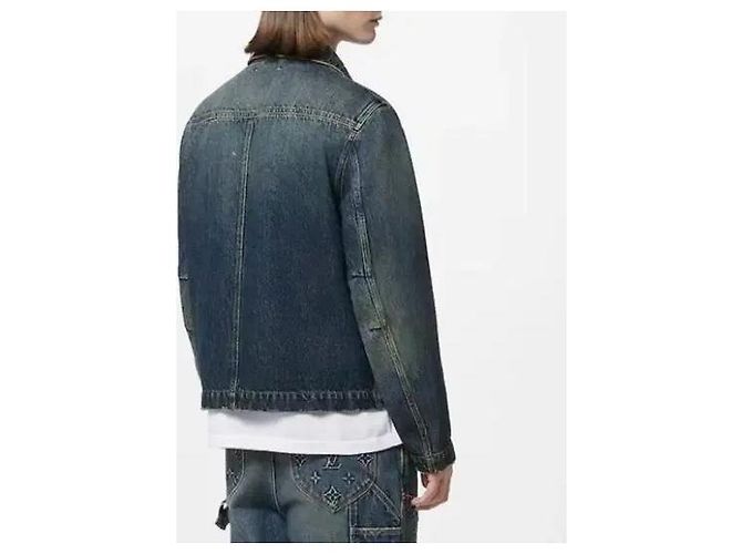 Louis Vuitton Monogramm Carpenter Denim-Jacke Blau - Ansicht 8
