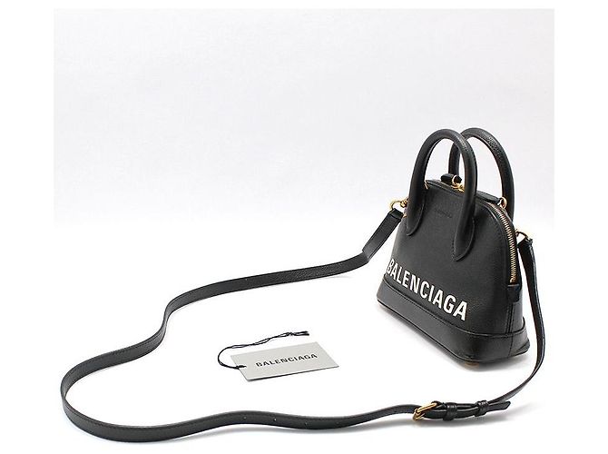 Balenciaga Borsa a tracolla XXS Black Billtop Handle Nero - vista 2