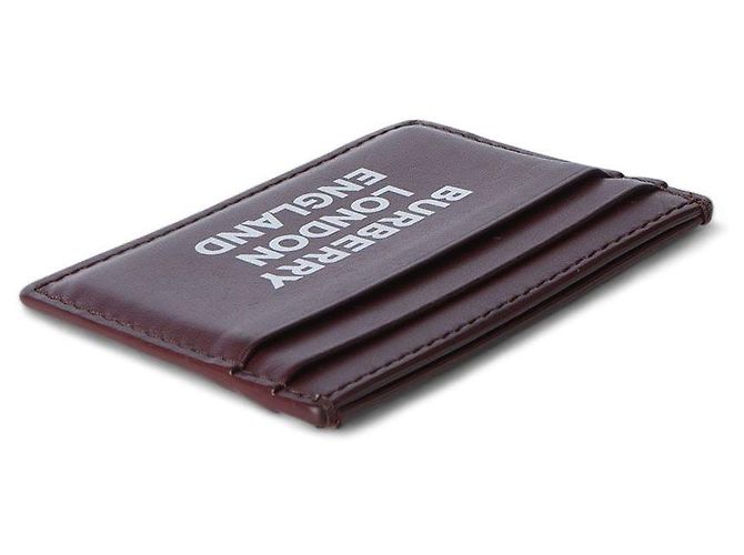 Burberry Logo Leather Card Holder Black - view 3