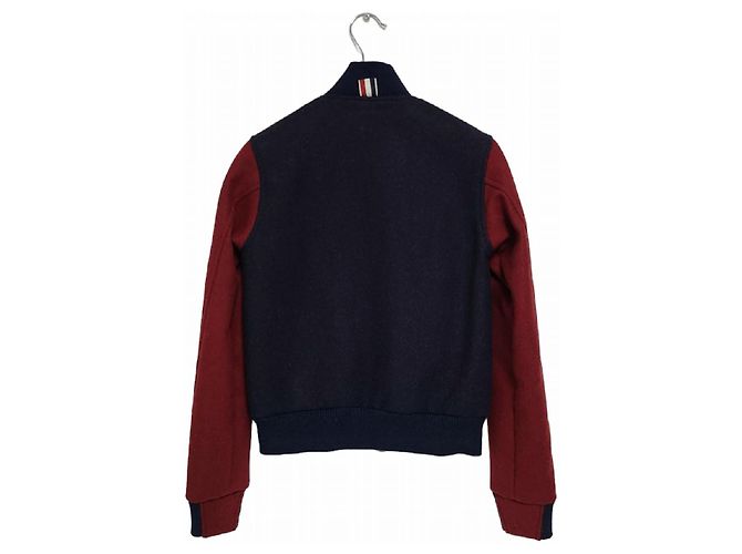 Thom Browne Women's Varsity Wool Jacket Blue - view 2