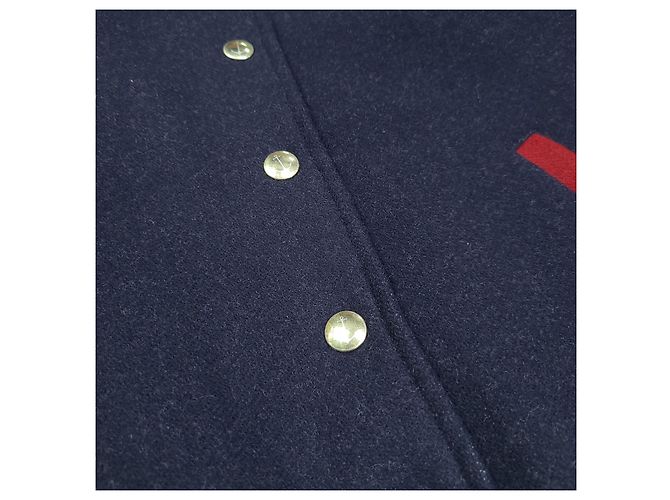 Thom Browne Women's Varsity Wool Jacket Blue - view 3