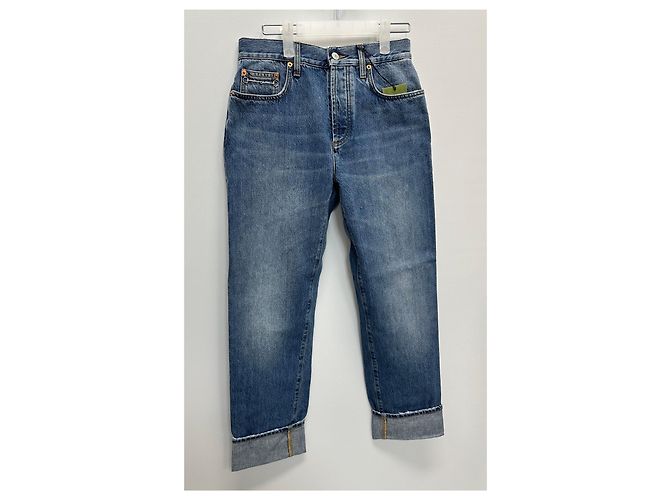 Gucci Pantaloni dritti in denim Multicolore - vista 3