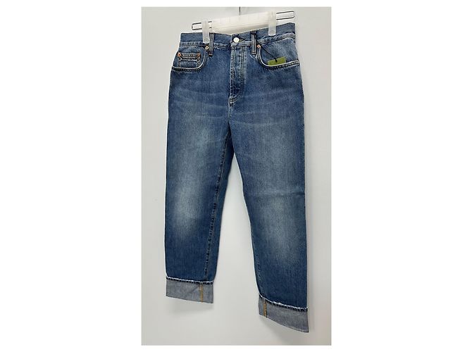 Gucci Pantaloni dritti in denim Multicolore - vista 4