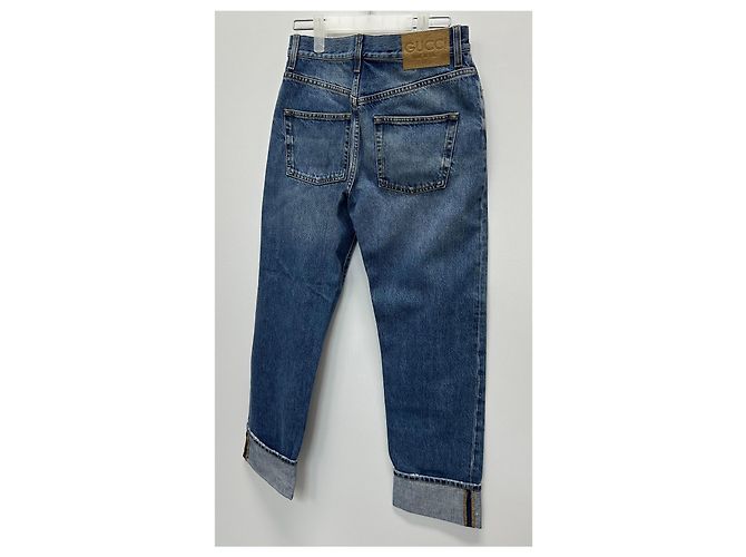 Gucci Pantaloni dritti in denim Multicolore - vista 5