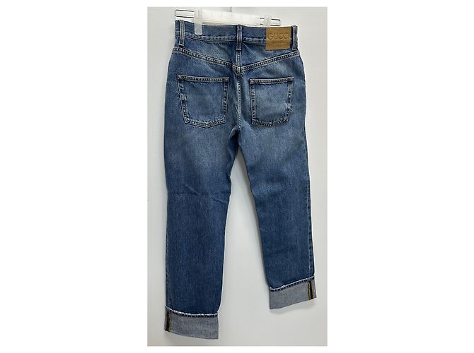 Gucci Pantaloni dritti in denim Multicolore - vista 6