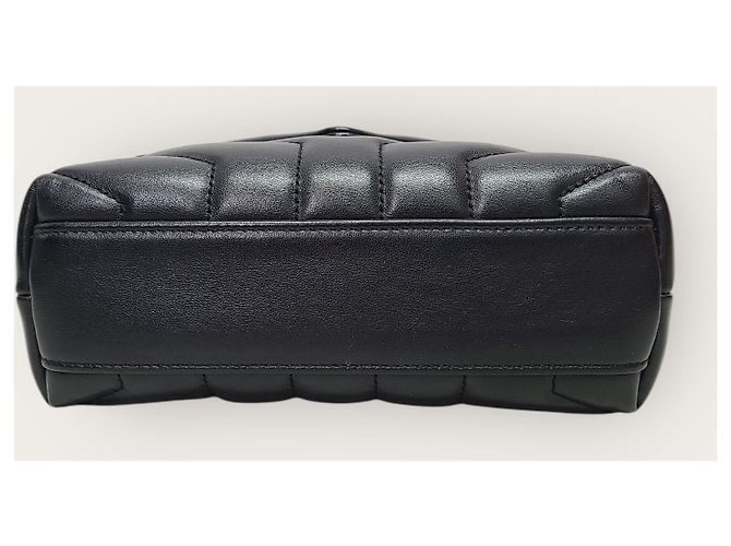 Saint Laurent Borsa piccola YSL Matelassé Loulou nera e argento Nero - vista 7