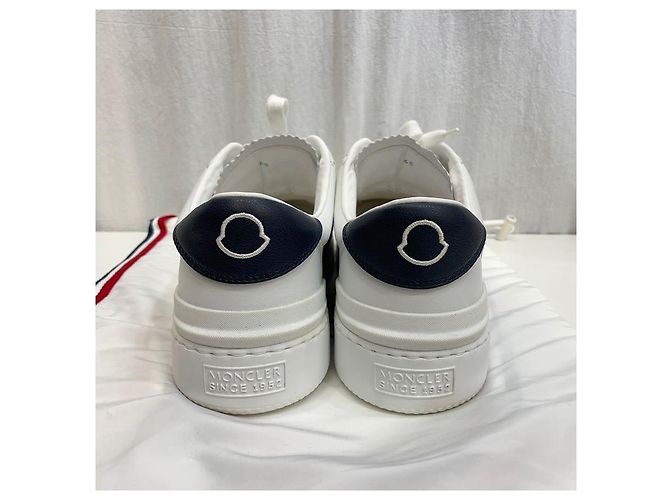Sneakers Moncler Monaco in pelle Argento - vista 6