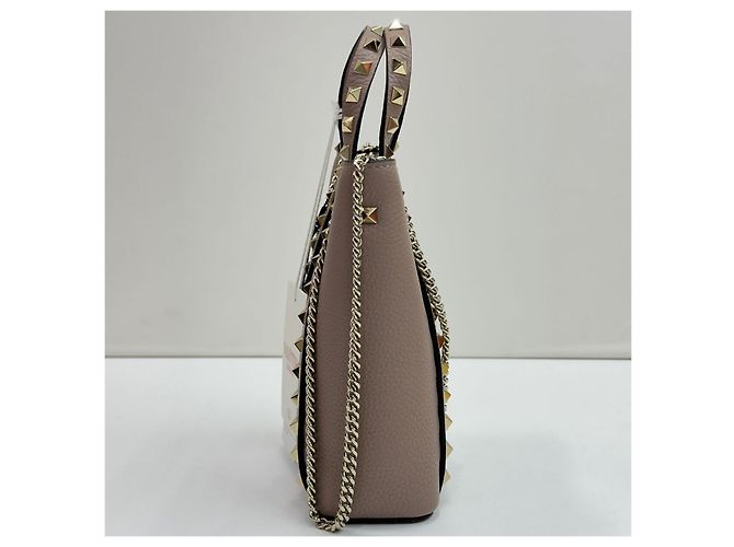 Valentino Borsa a tracolla mini Rockstud in pelle granulata Multicolore - vista 4