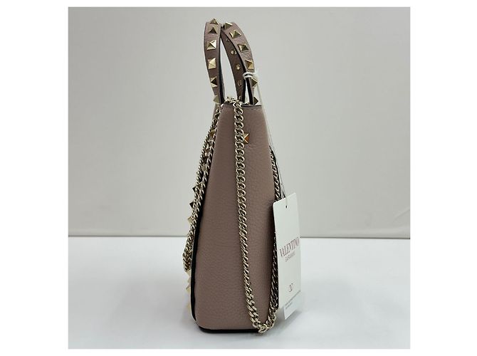 Valentino Borsa a tracolla mini Rockstud in pelle granulata Multicolore - vista 5