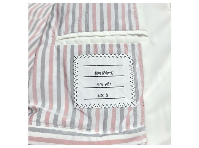 Thom Browne Gefütterte Daunenjacke für Damen Weiß - Ansicht 8