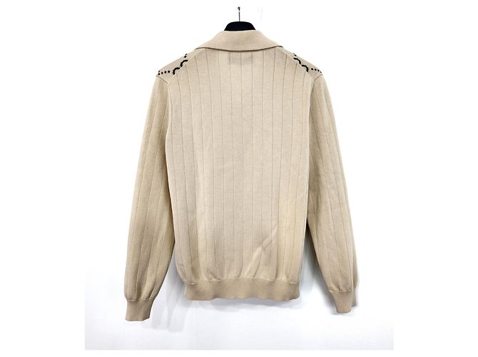 Gucci GG Strickjacke aus Baumwolle Weiß - Ansicht 3