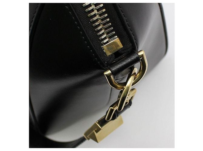 Givenchy Piccola borsa a tracolla Black Calfskin Glossy Gold Anti-Gona Nero - vista 9