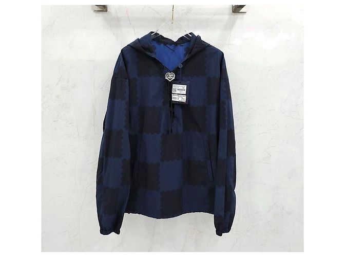 Louis Vuitton Jaqueta Anorak Corta-vento Damier Nigo Preto - vista 6