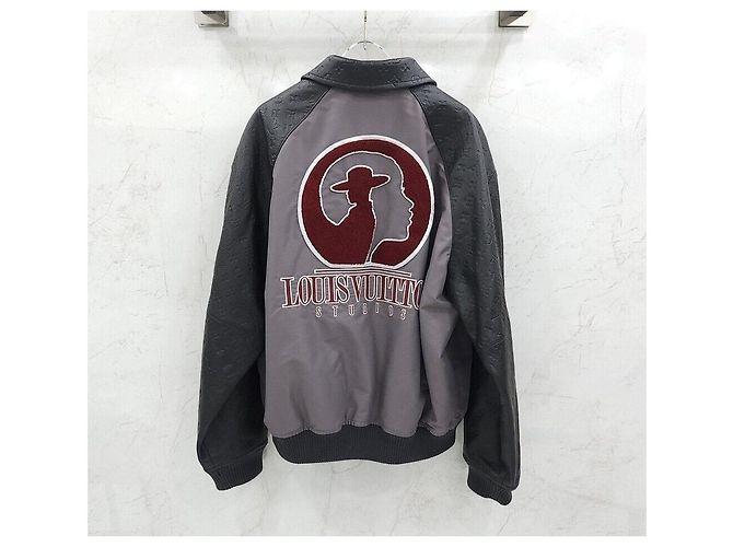 Louis Vuitton Monogramm Varsity-Lederjacke Braun - Ansicht 2