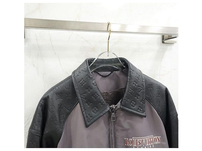 Louis Vuitton Monogramm Varsity-Lederjacke Braun - Ansicht 3