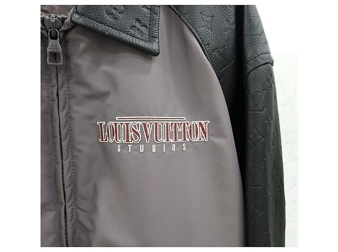 Louis Vuitton Monogramm Varsity-Lederjacke Braun - Ansicht 4