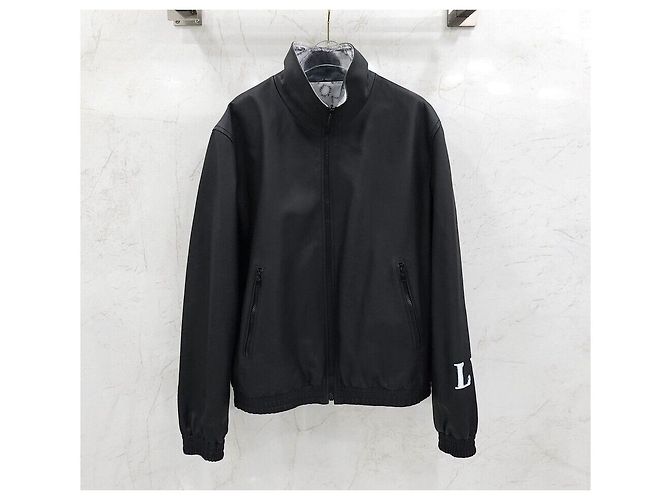Louis Vuitton Monogram Reversible Mix Leather Bomber Jacket Silvery - view 5