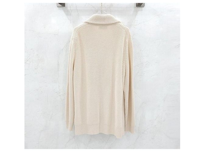 Brunello Cucinelli Beiger Kaschmir-Cardigan Weiß - Ansicht 2