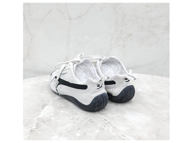 Balenciaga Sneakers Puma Speedcat Suede Argento - vista 4