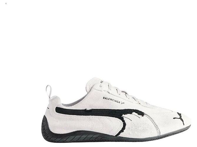 Balenciaga Sneakers Puma Speedcat Suede Argento - vista 7