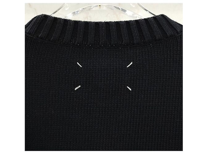 Maison Martin Margiela Strickware mit Rundhalsausschnitt Schwarz - Ansicht 5
