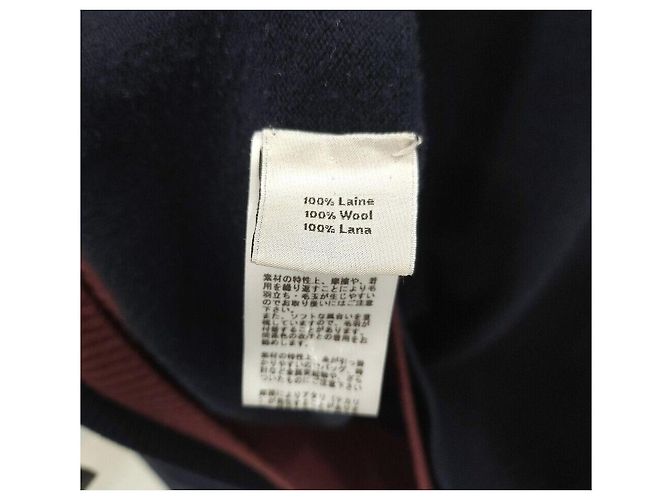 Hermès Rund gestrickte Wolle in Navy Blau - Ansicht 5