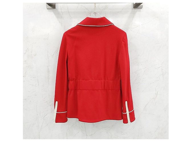 Gucci Interlocking Jersey Zip-Up Jacke Rot - Ansicht 2