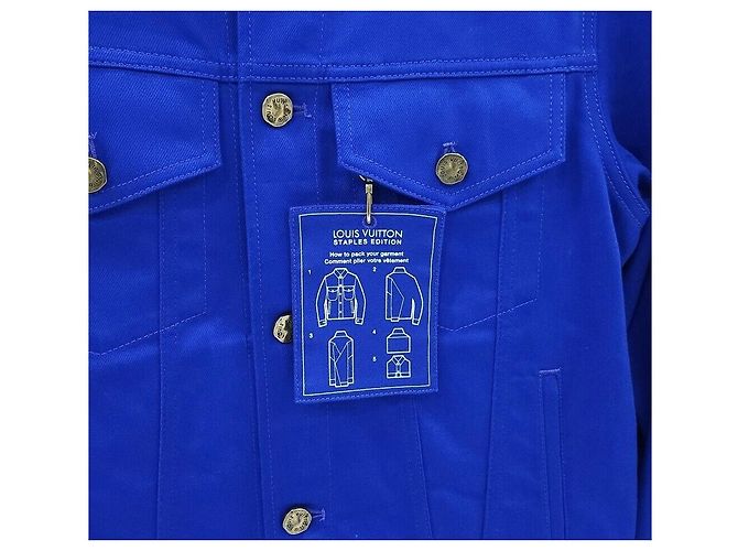 Louis Vuitton Giacca di jeans DNA Blue - vista 4