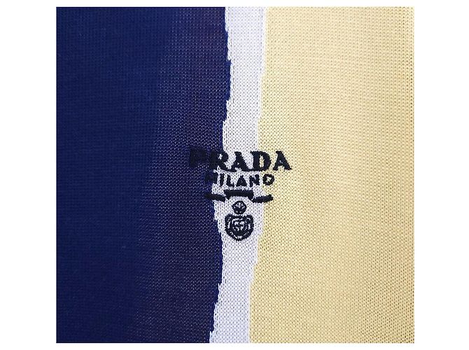 Prada Polo-Strick mit Logo-Streifen Mehrfarben - Ansicht 4
