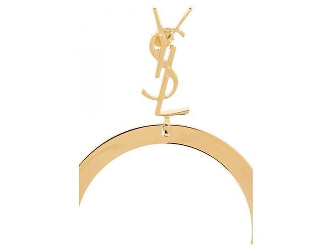 Saint Laurent Cassandra Pendant Hoop Earrings - view 5