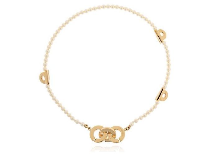 Salvatore Ferragamo Bracciale con Doppia Perla Bianco - vista 3