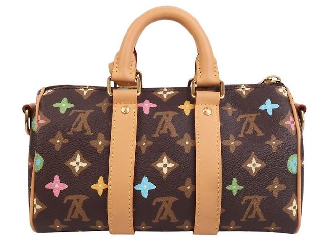 Louis Vuitton Bandoulière Keepall Monogram Chocolate Marrone - vista 2