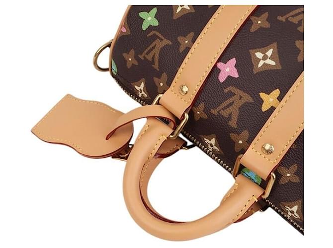 Louis Vuitton Bandoulière Keepall Monogram Chocolate Marrone - vista 3