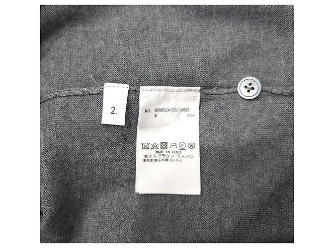Thom Browne Diagonal Armband Medium Grey Merino Wool Knit - view 8