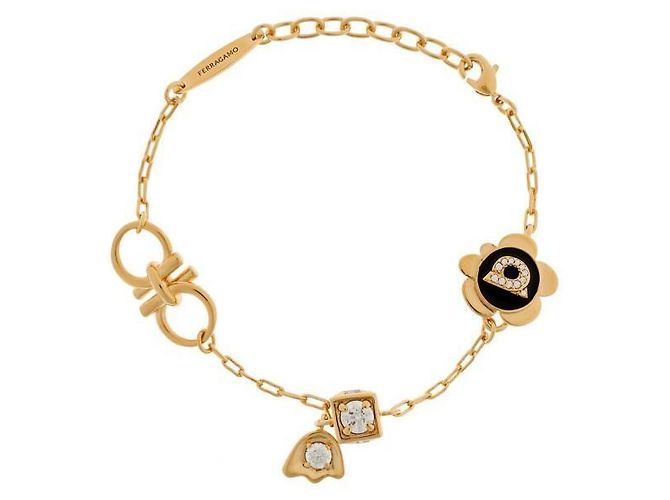 Salvatore Ferragamo Pulsera con charm Gancini - vista 3