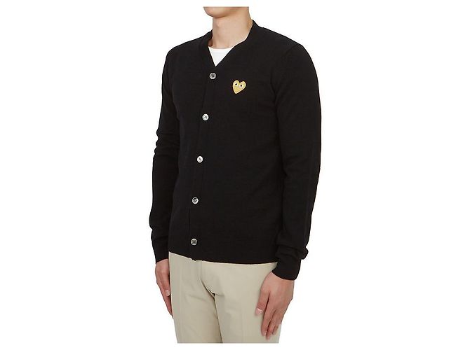 Comme Des Garcons Cardigan Gold Badge AX (Unisex) Weiß - Ansicht 3