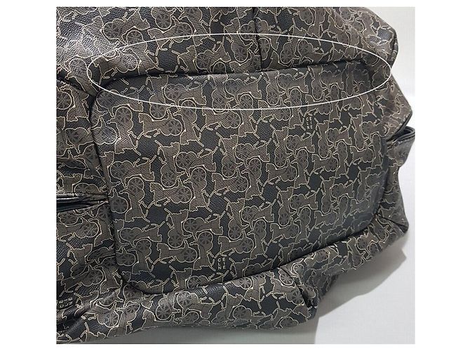 Céline Vintage große Schultertasche Silber - Ansicht 7