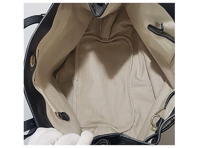 Céline Vintage große Schultertasche Silber - Ansicht 9