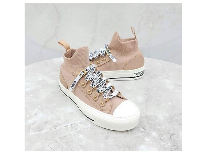 Dior Work High-Top Sneaker aus Strick - Ansicht 3