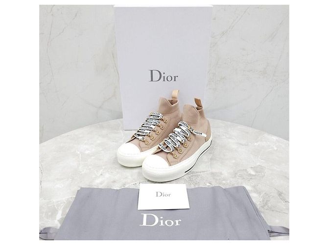 Dior Work High-Top Sneaker aus Strick - Ansicht 6