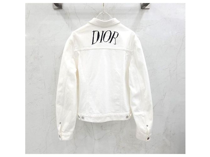 Dior Jeansjacke Alex Foxton White Back Logo Silber - Ansicht 2