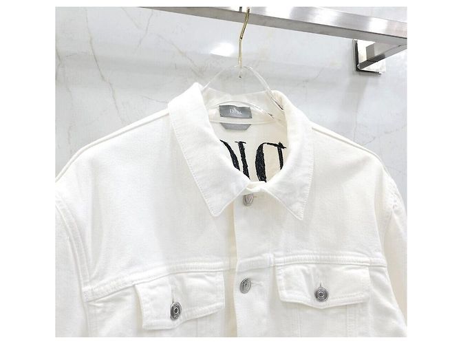 Dior Jeansjacke Alex Foxton White Back Logo Silber - Ansicht 4
