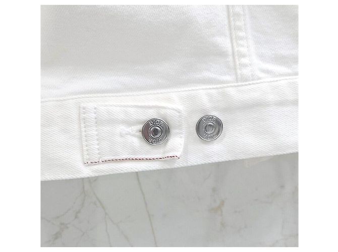 Dior Jeansjacke Alex Foxton White Back Logo Silber - Ansicht 6