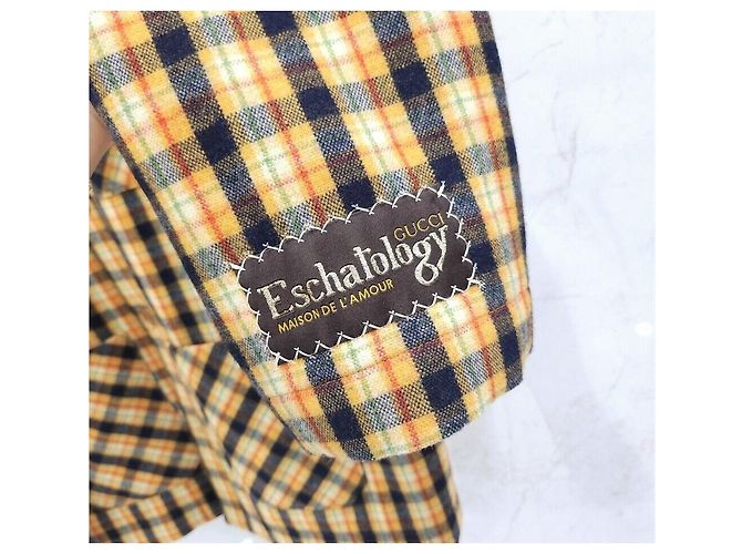 Gucci Multicolor Wool Check Jacket - view 3