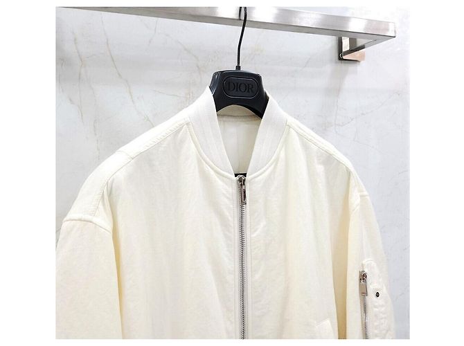 Dior Cactus Jack Bomberjacke mit besticktem Logo Silber - Ansicht 3